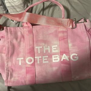 Pink tote bag